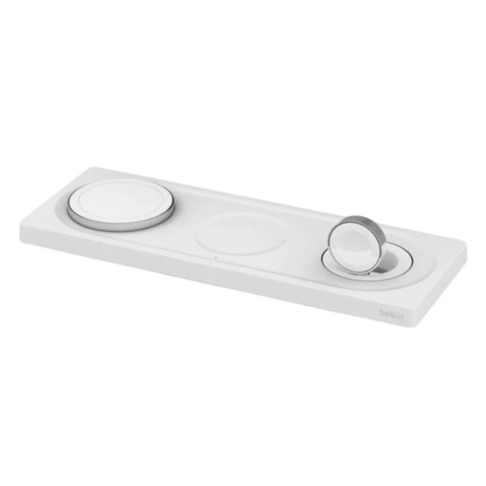 Belkin Boost Charge Pro 15W 3-in-1 Wireless Charging Pad with MagSafe‎ White